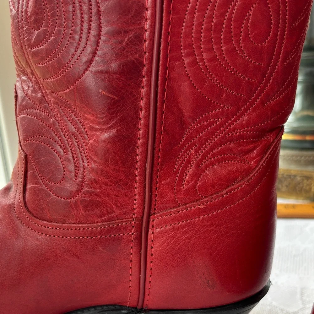 Code West Red Western Cowboy Boots - Picture 14 of 16